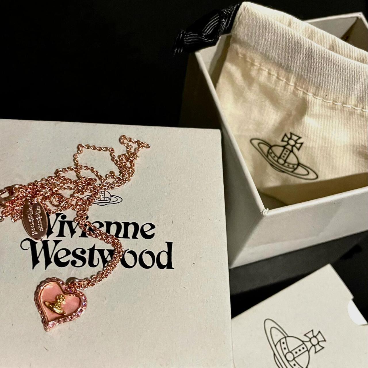 Vivian pink love necklace Depop