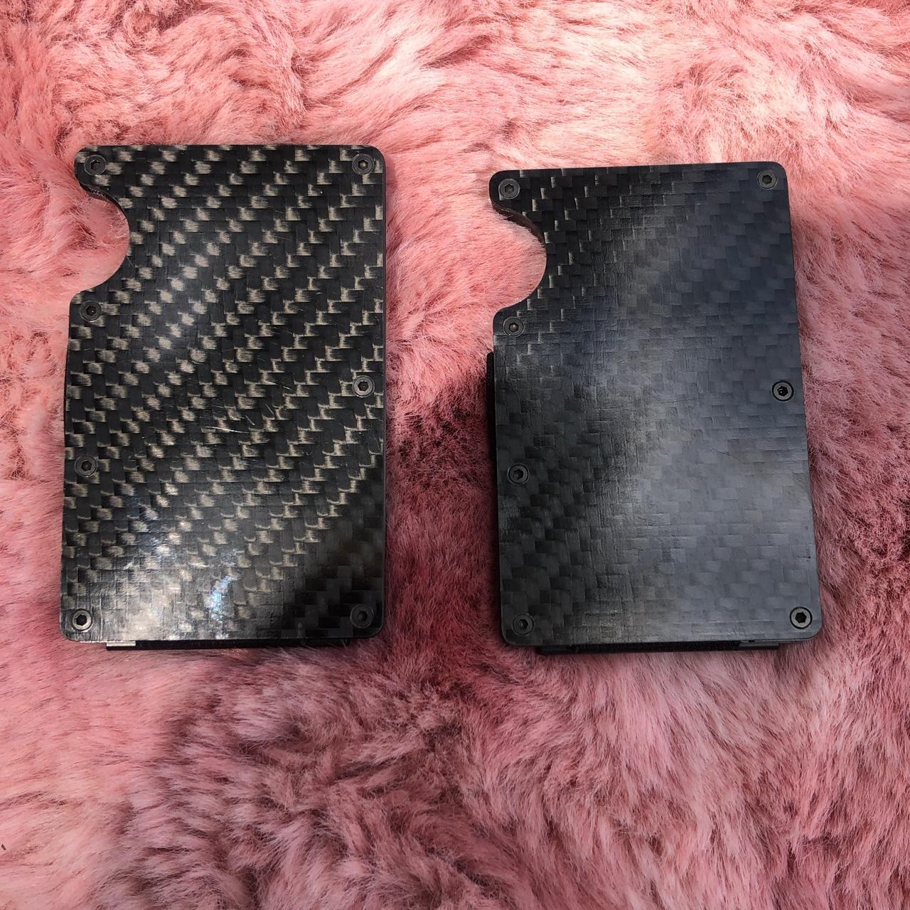Carbon Men's Black and Grey Wallet-purses