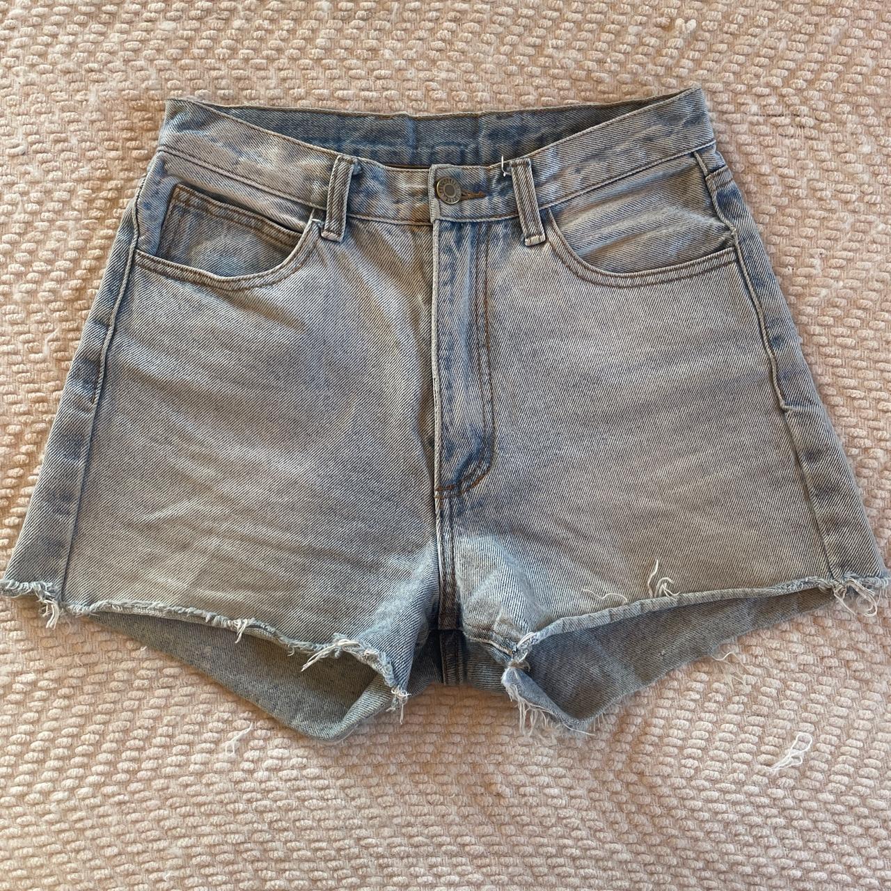 brandy denim shorts waist... Depop