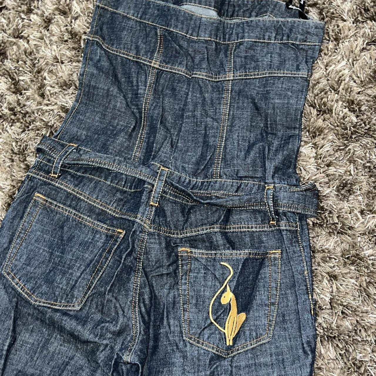 Women s size 5 baby phat denim strapless jumpsuit Depop