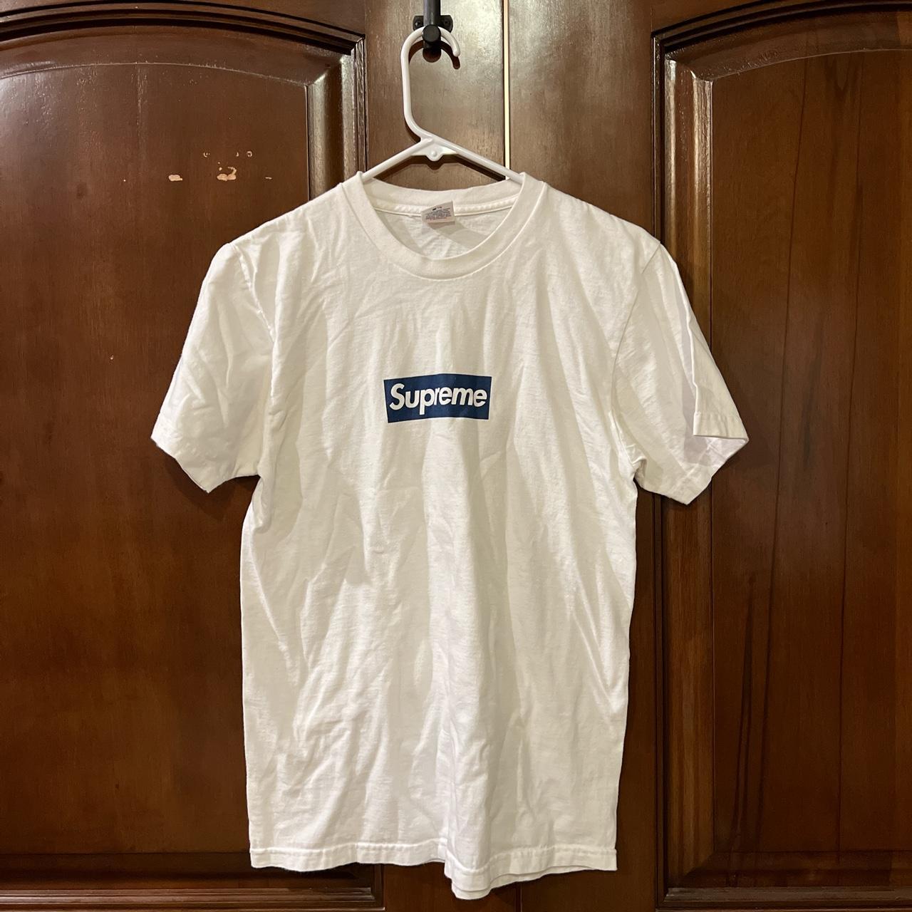 Supreme New York Yankees Box Logo Tee White