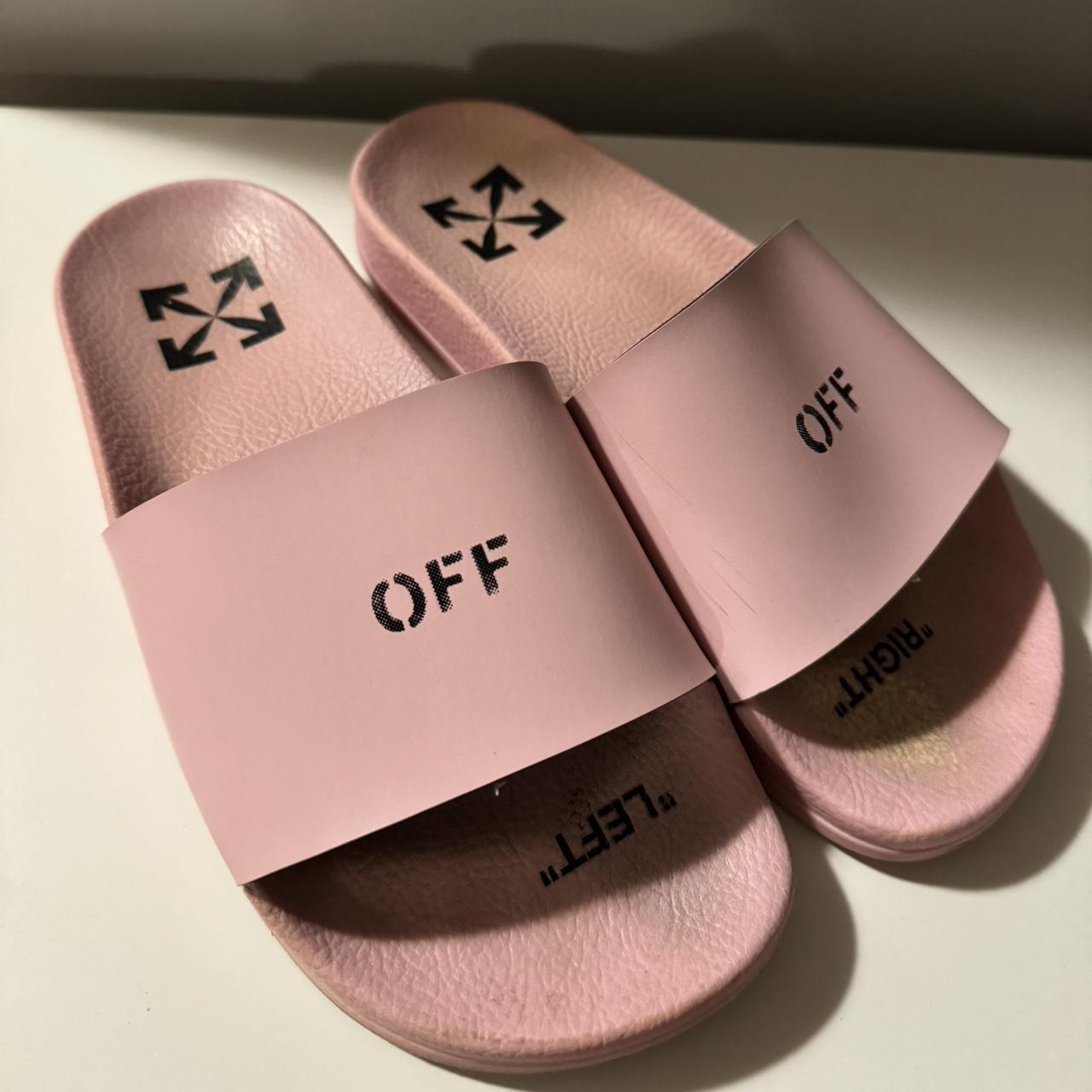 Authentic Off White pool slides!! Super comfortable.... Depop