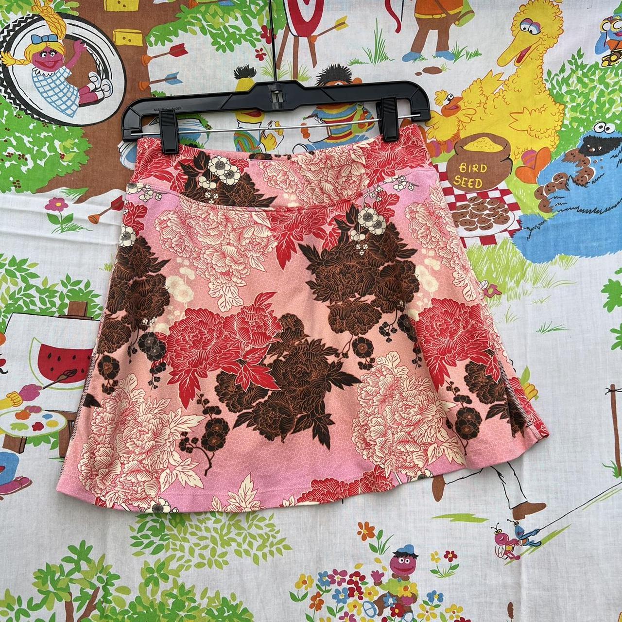 Super comfy floral mini skort! Very soft, stretchy... - Depop