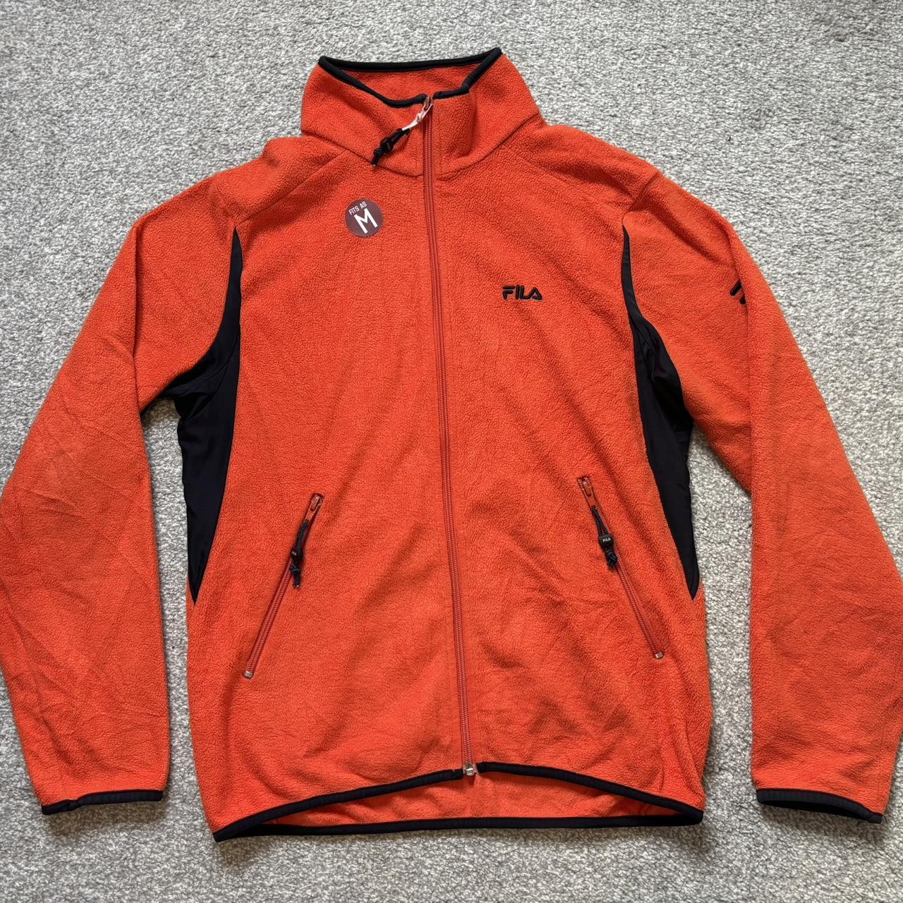 Orange fila jacket on sale