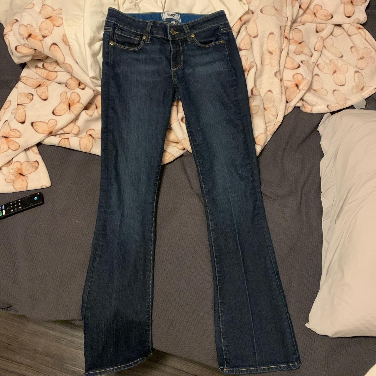 Paige Damen Fabel Jeans | 70er Jahre Flare | Hochsitzend | Dunkle Waschung | Bequem