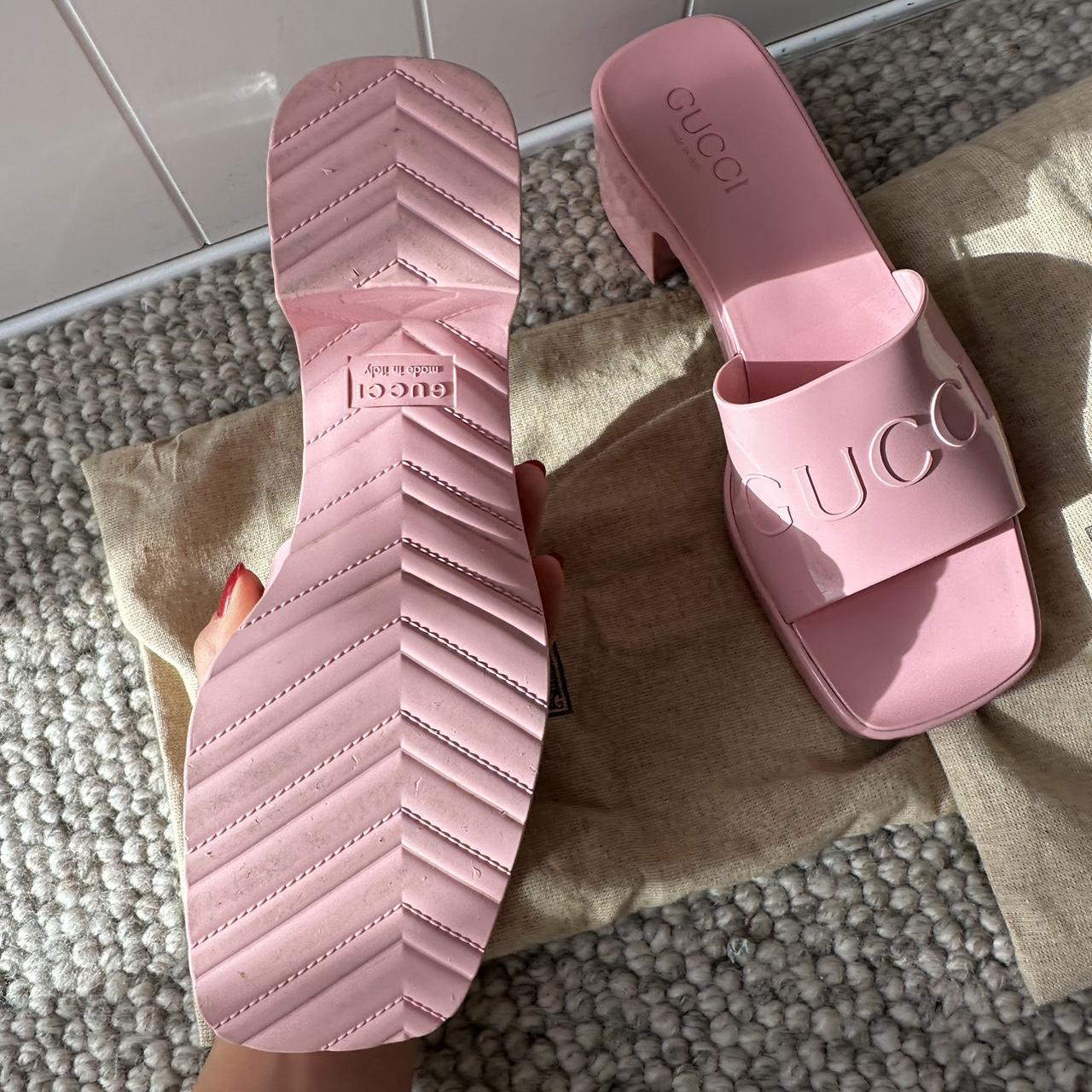 Pink gucci sandals online