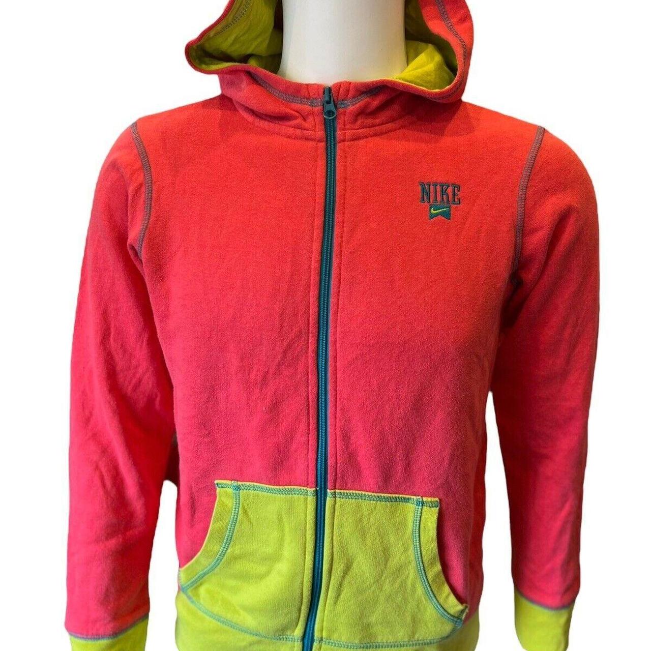 Nike Colour Block Full Zip Hoodie Size XL-TG... - Depop