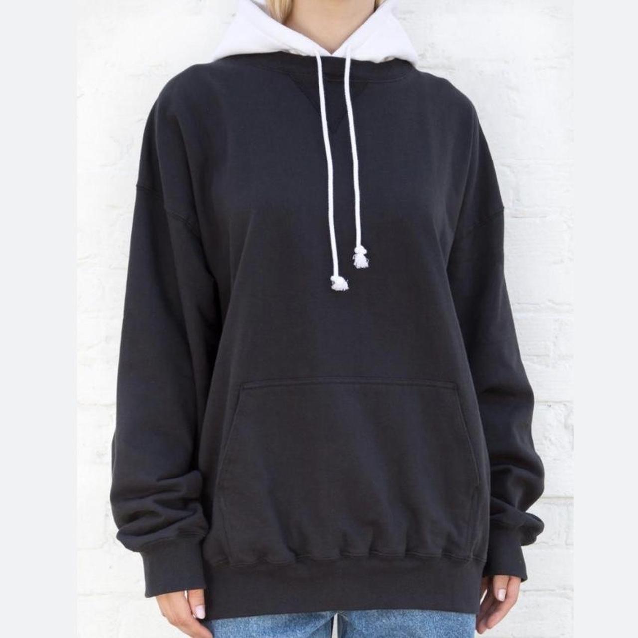 Brandy Melville navy blue and white hoodie There is... Depop