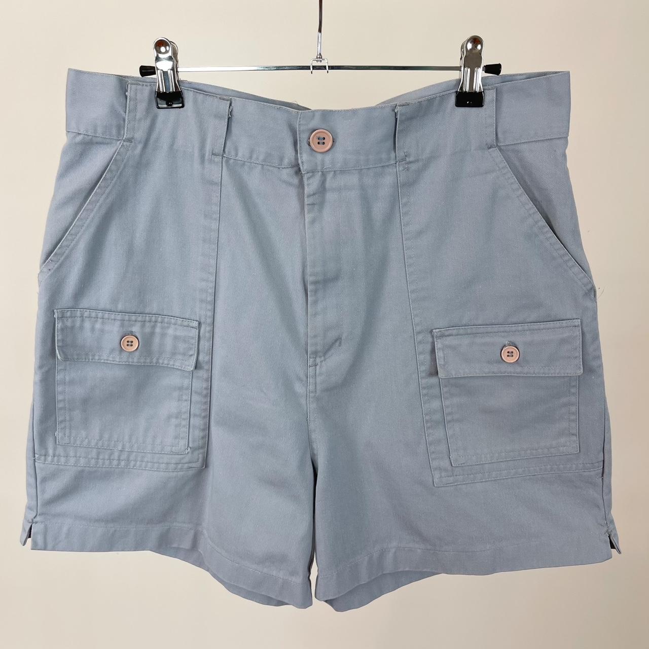 Haband Men's Grey and Blue Shorts | Depop