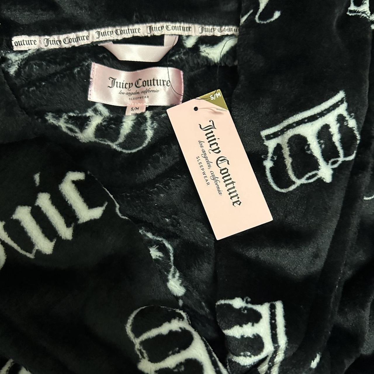 Juicy Couture Bathrobe Robe Grey Sleepwear Crown S/M or L/XL Women