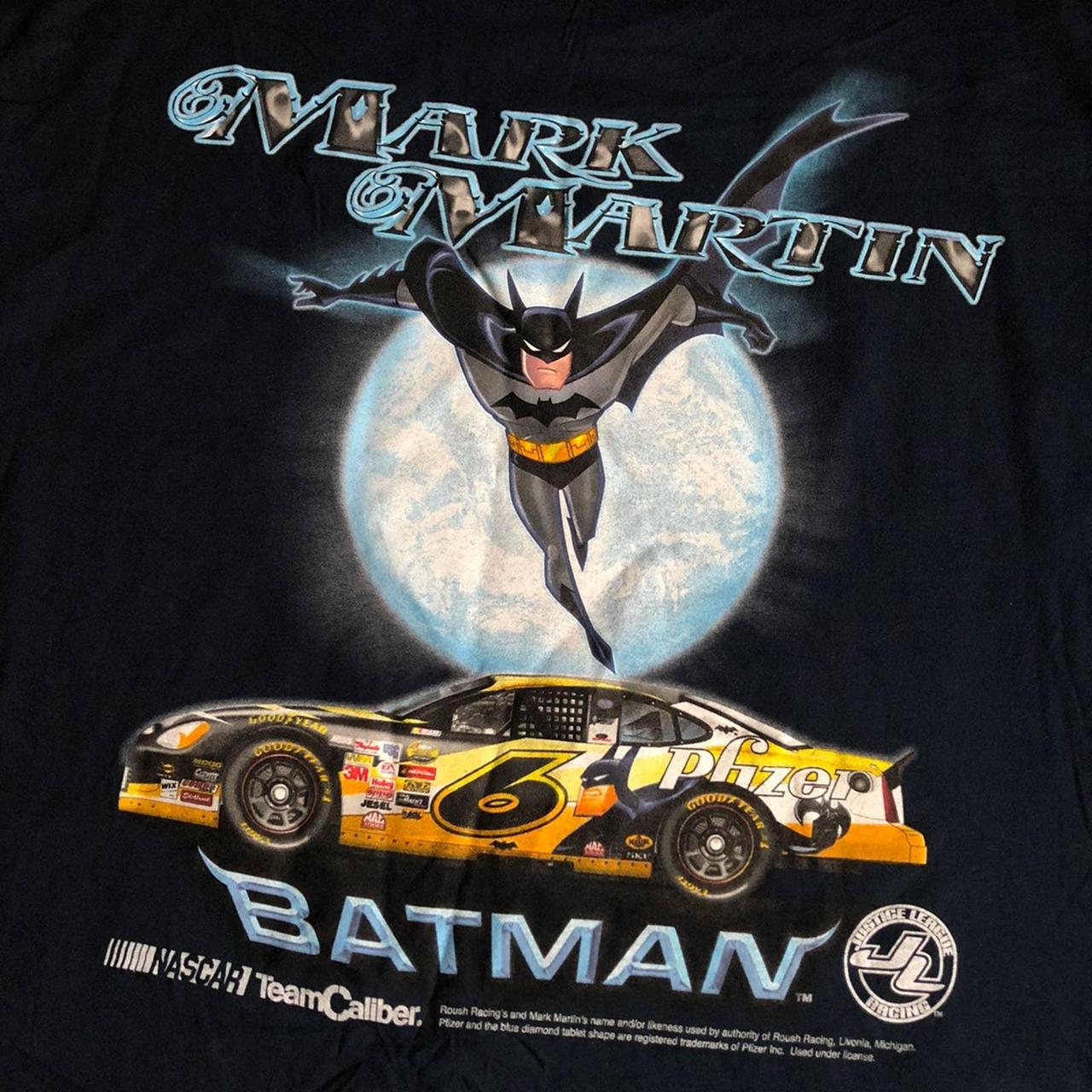 Vintage Justice League Batman store Mark Martin NASCAR Tee - Size L