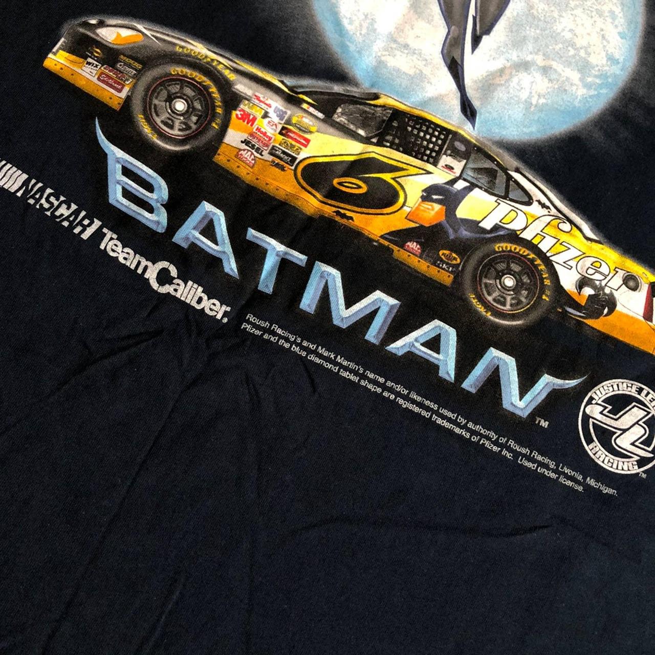 Vintage Justice League Batman Mark Martin retailer NASCAR Tee - Size L