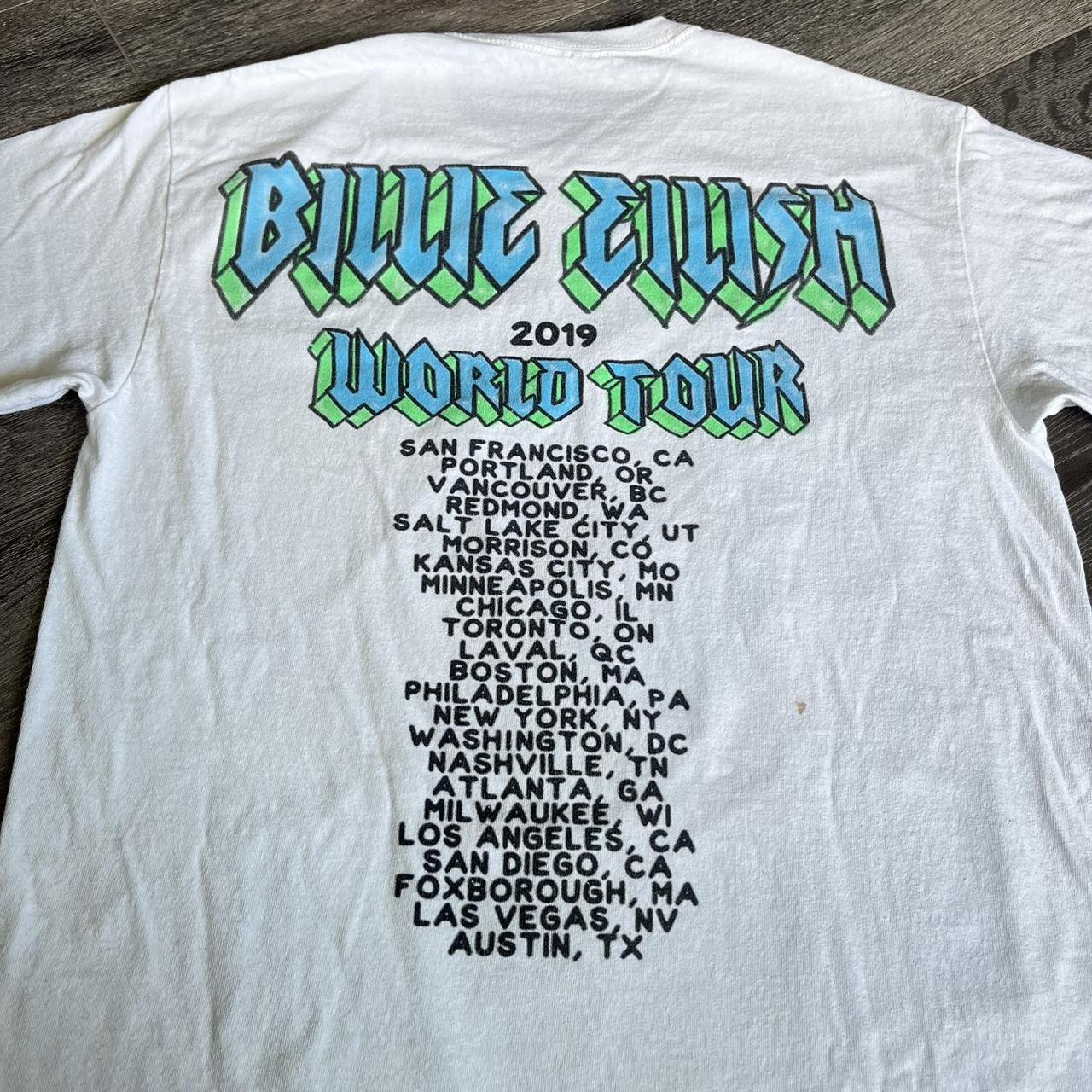 Billie Eilish 2019 World Tour Tiger Graphic Logo | Depop
