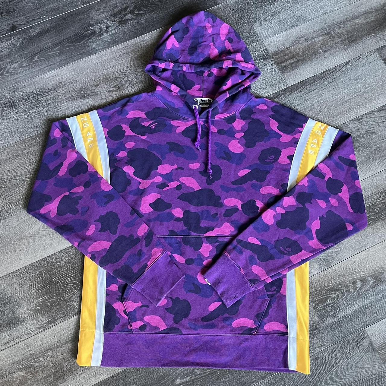 A Bathing Ape Bape Purple Camo Yellow White Tape. Depop