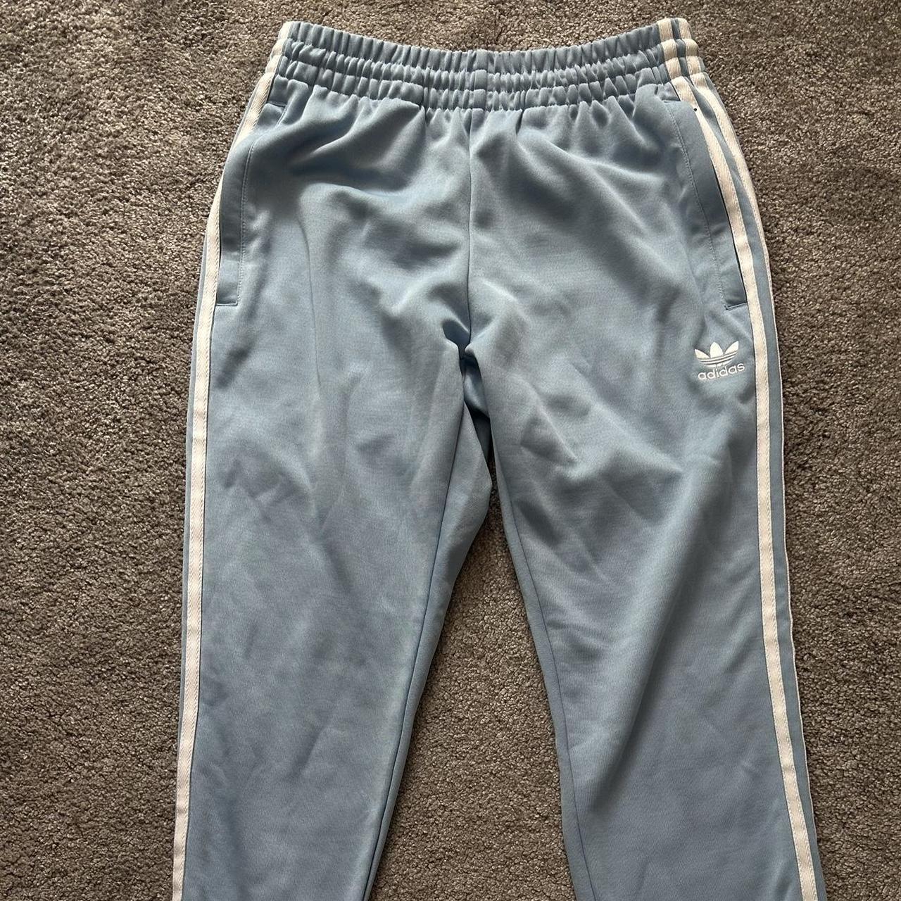 Adidas baby blue on sale joggers