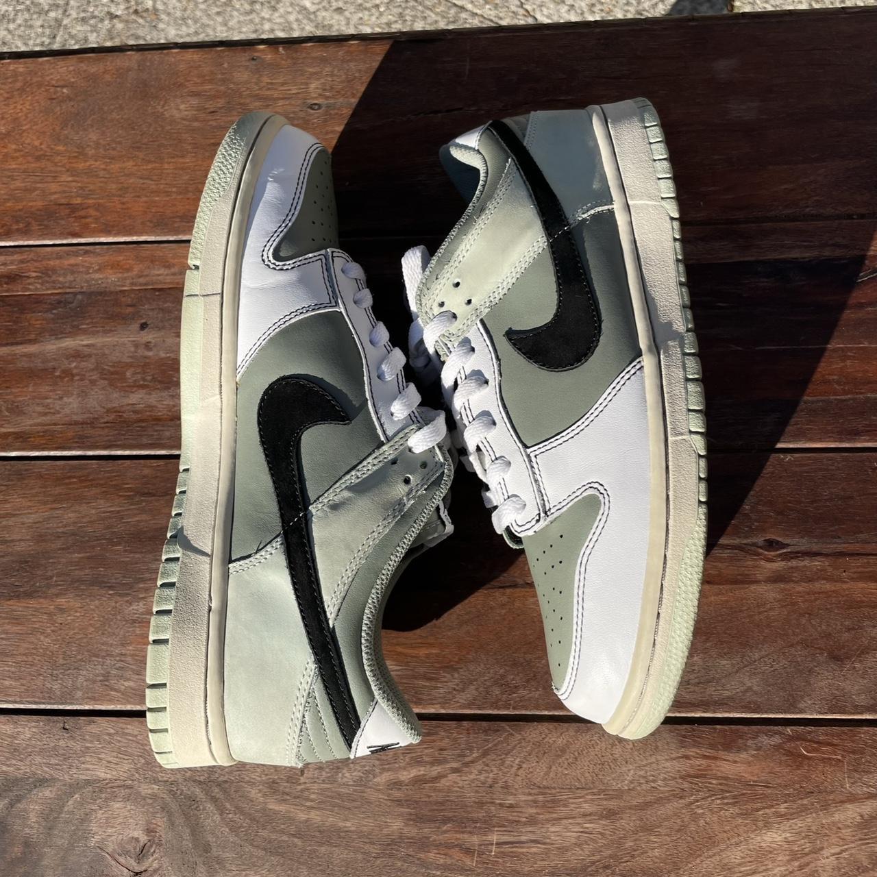 nike dunks sage green