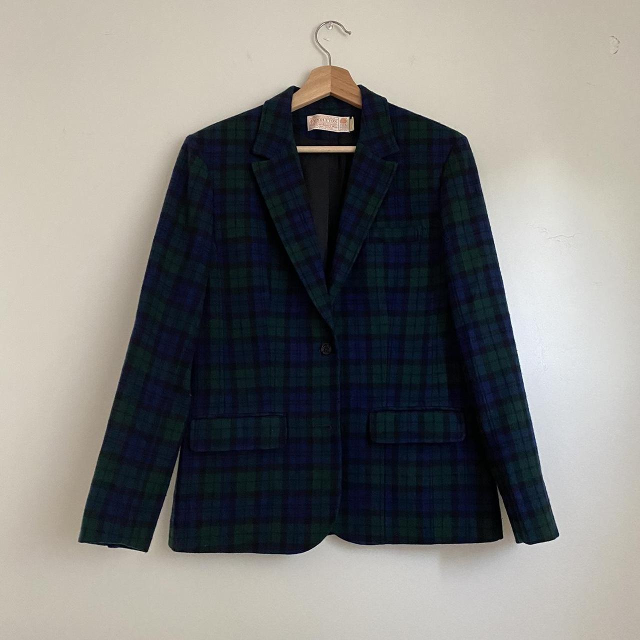 Womens Vintage Pendleton Blazer retail Jacket Forest Green Size Small