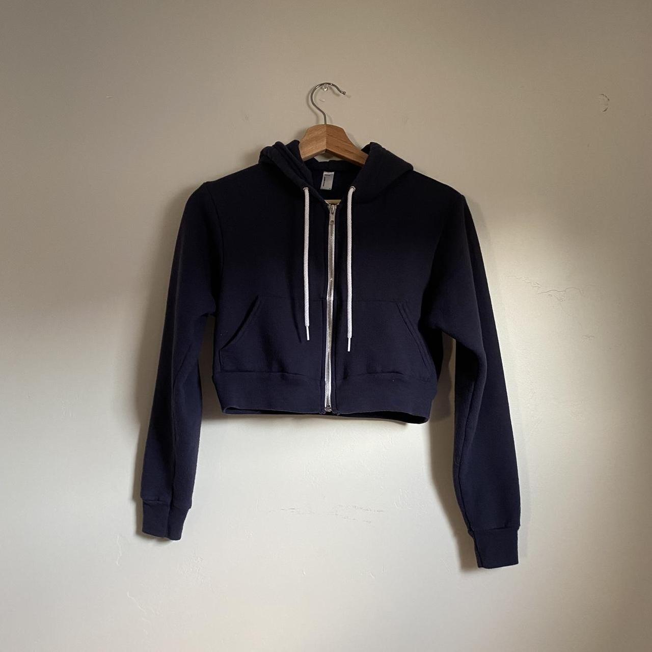 Flex fleece best sale cropped zip hoodie