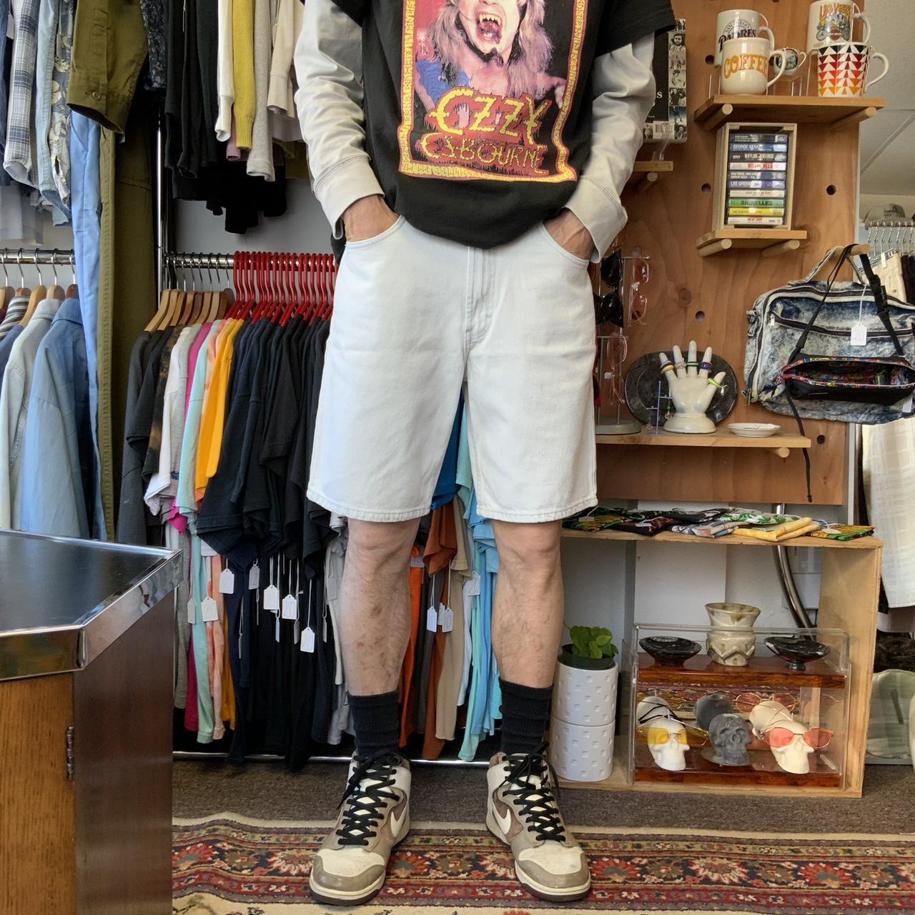 90s Calvin Klein jean shorts ultra light wash | Depop