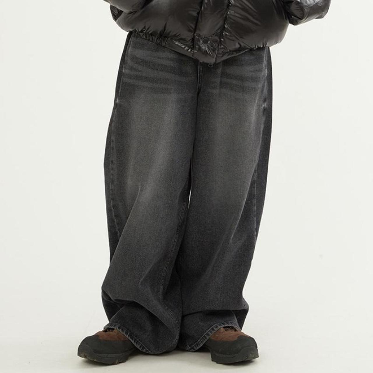 【Raucohouse】Freeze destroyed gray denim pants 