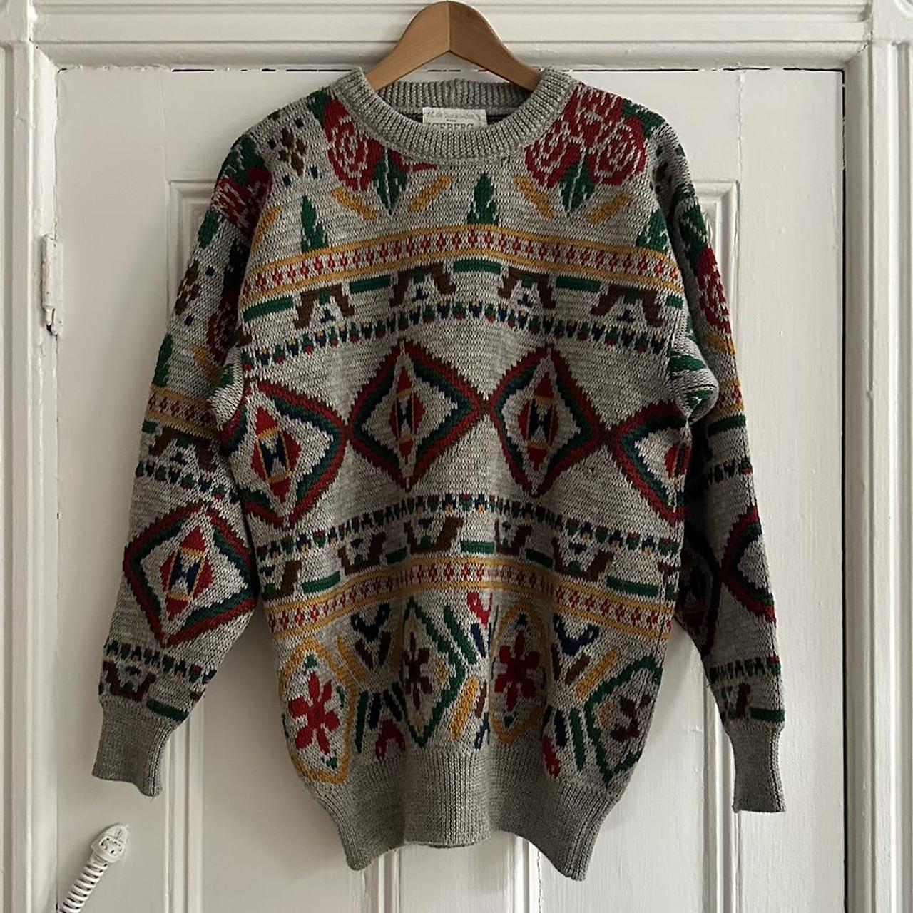 Iceberg wool fair isle sweater by Castelbajac Size... - Depop