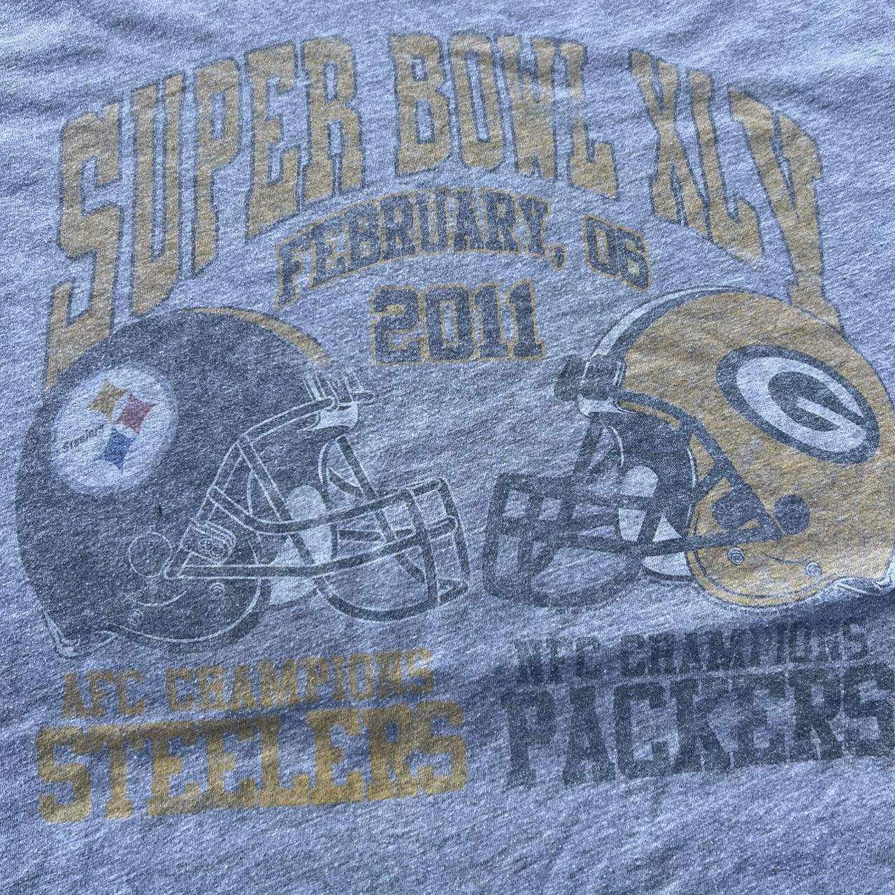 Vintage 2011 Steelers vs Packers Super Bowl - Depop