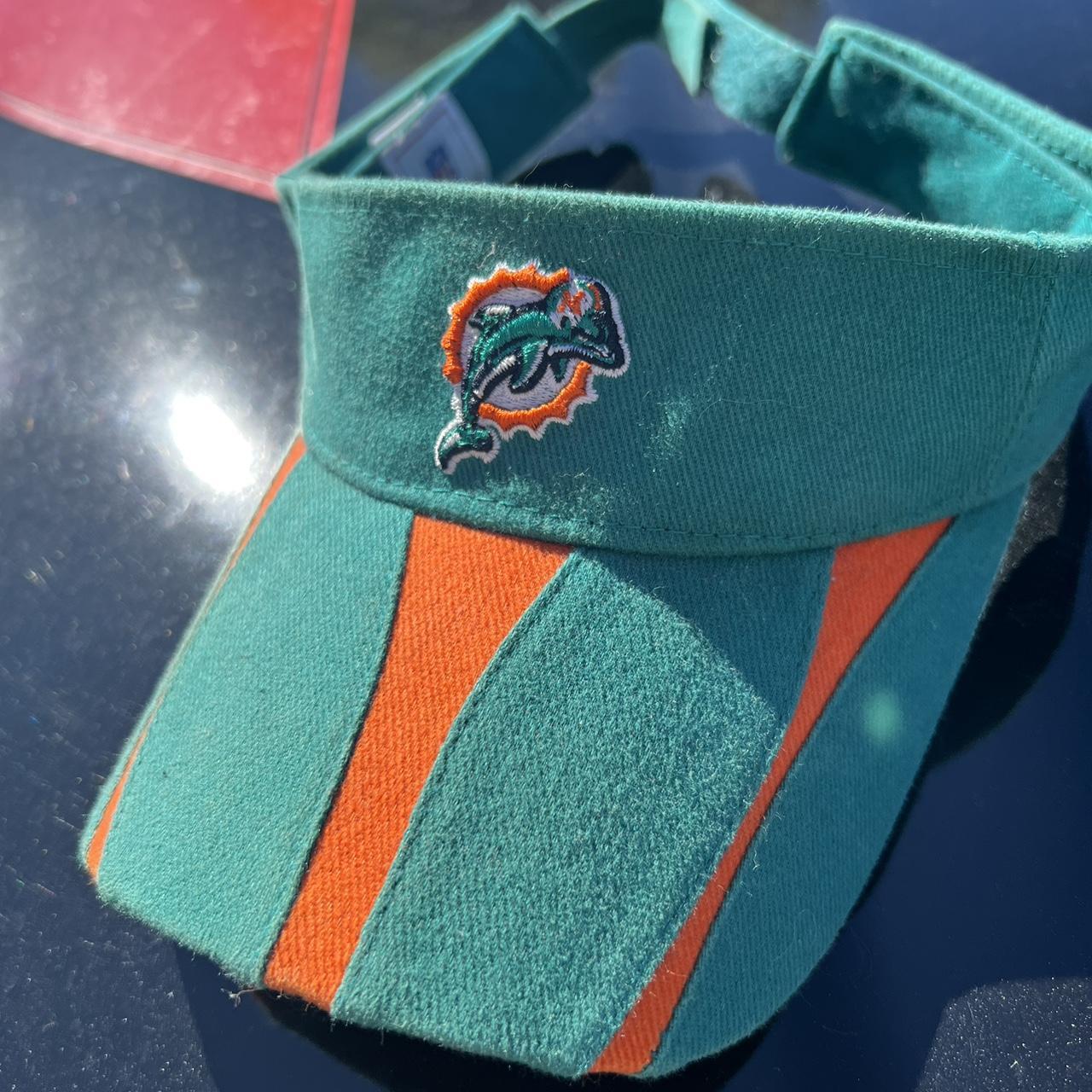 Vintage NFL Miami Dolphins visor hat - Depop