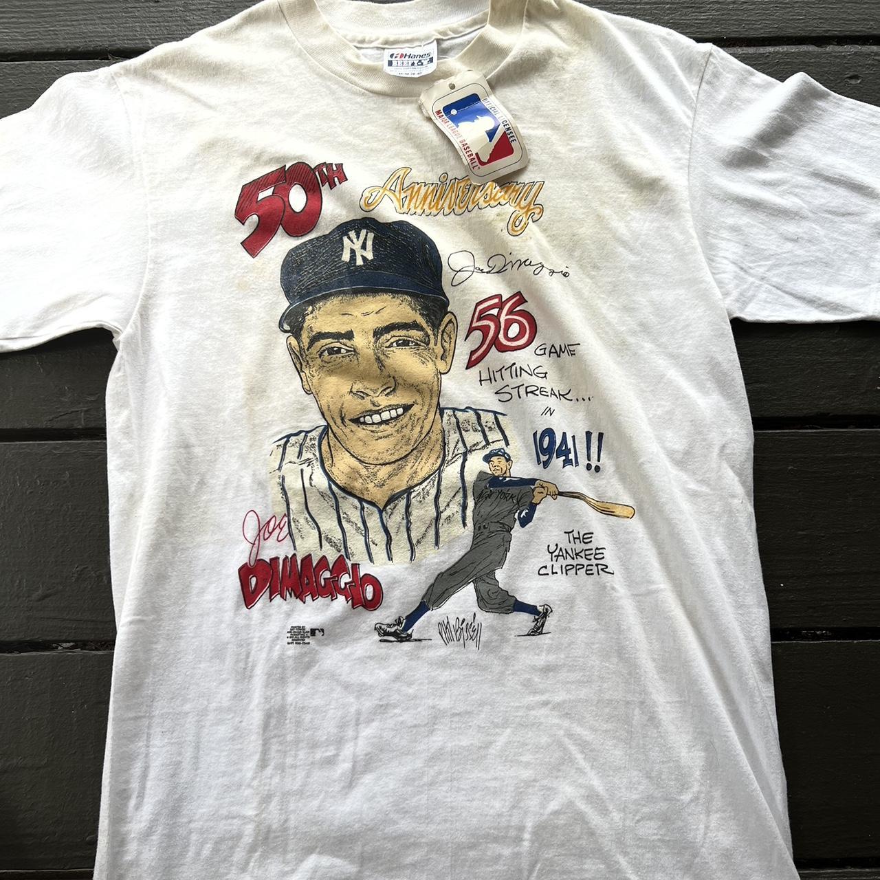 Vintage Joe Dimaggio 1991 T Shirt New York Yankees - Depop