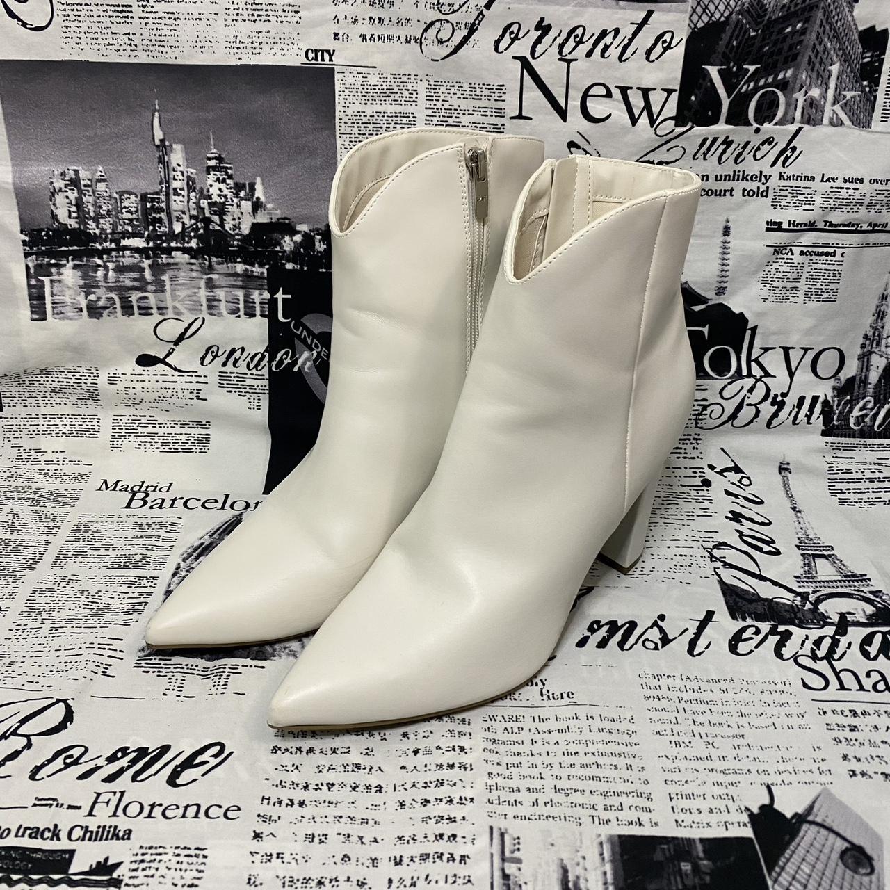 Marc fisher white booties sale