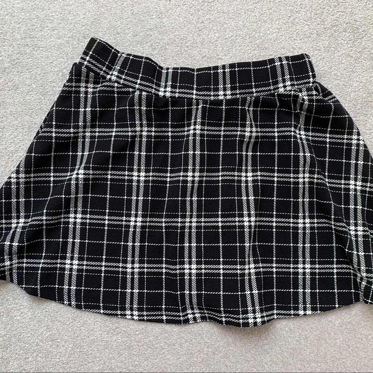 Shein checked mini skirt size L/ UK 10-12 - Depop