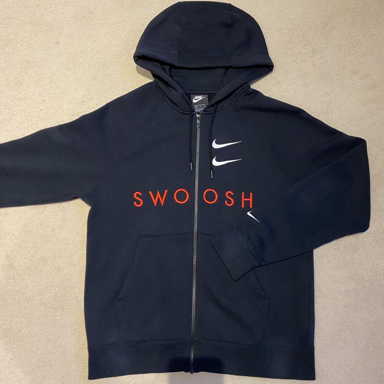 double swoosh nike hoodie