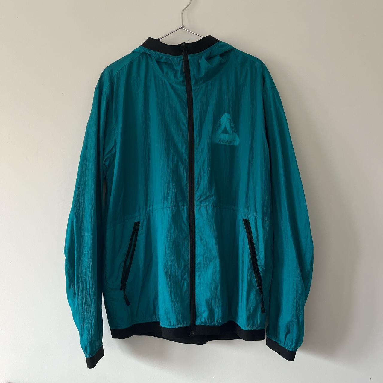 Palace Layer Jacket in aqua blue. Like new, no tags. | Depop