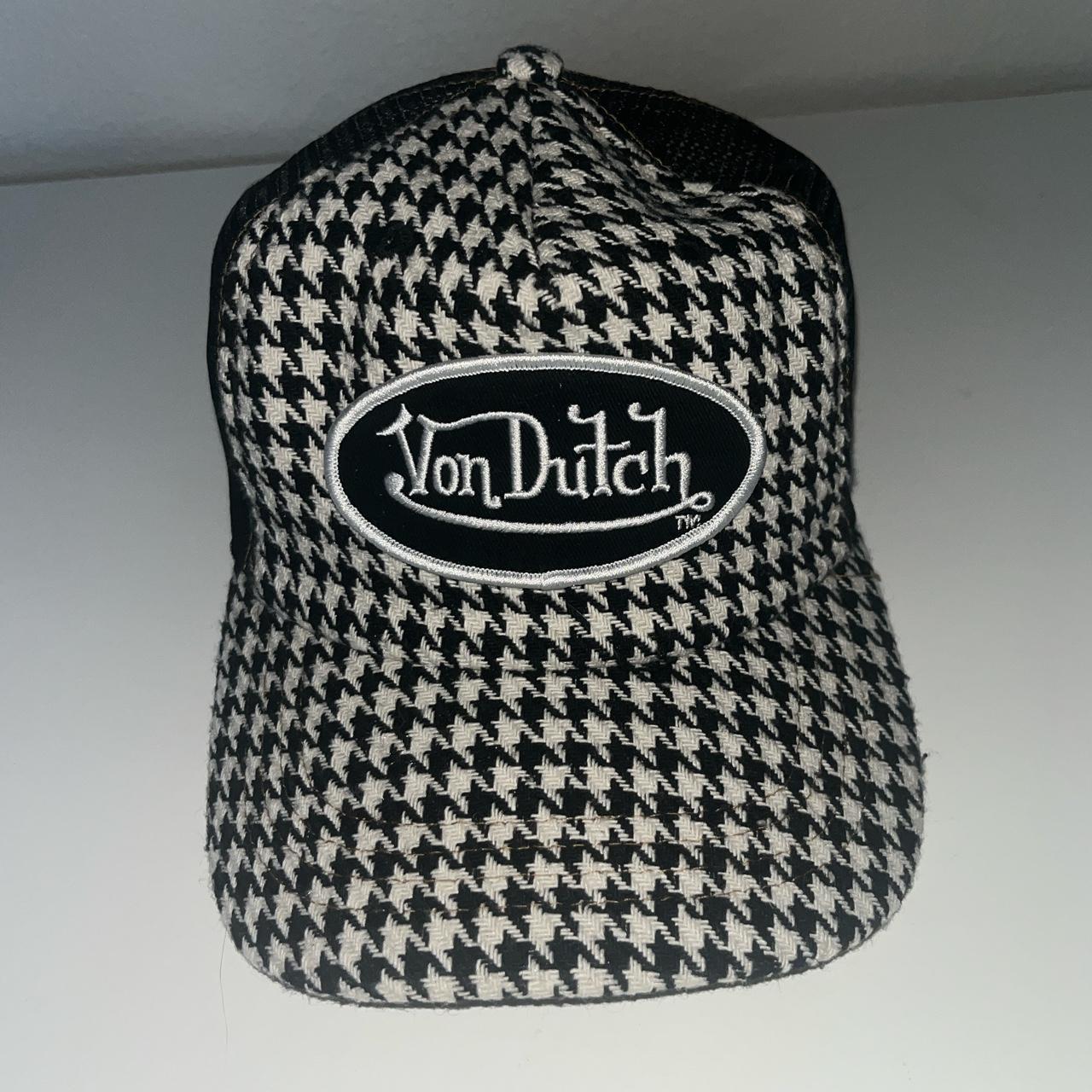 Von Dutch trucker hat Black, white and gold Brand - Depop