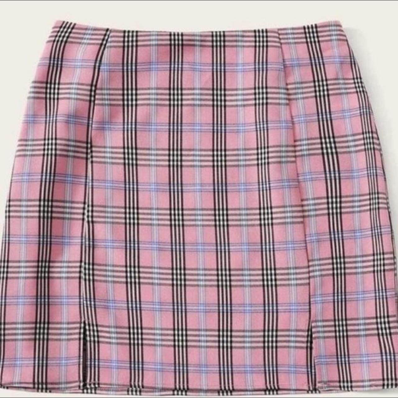 Pink shop skirt shein