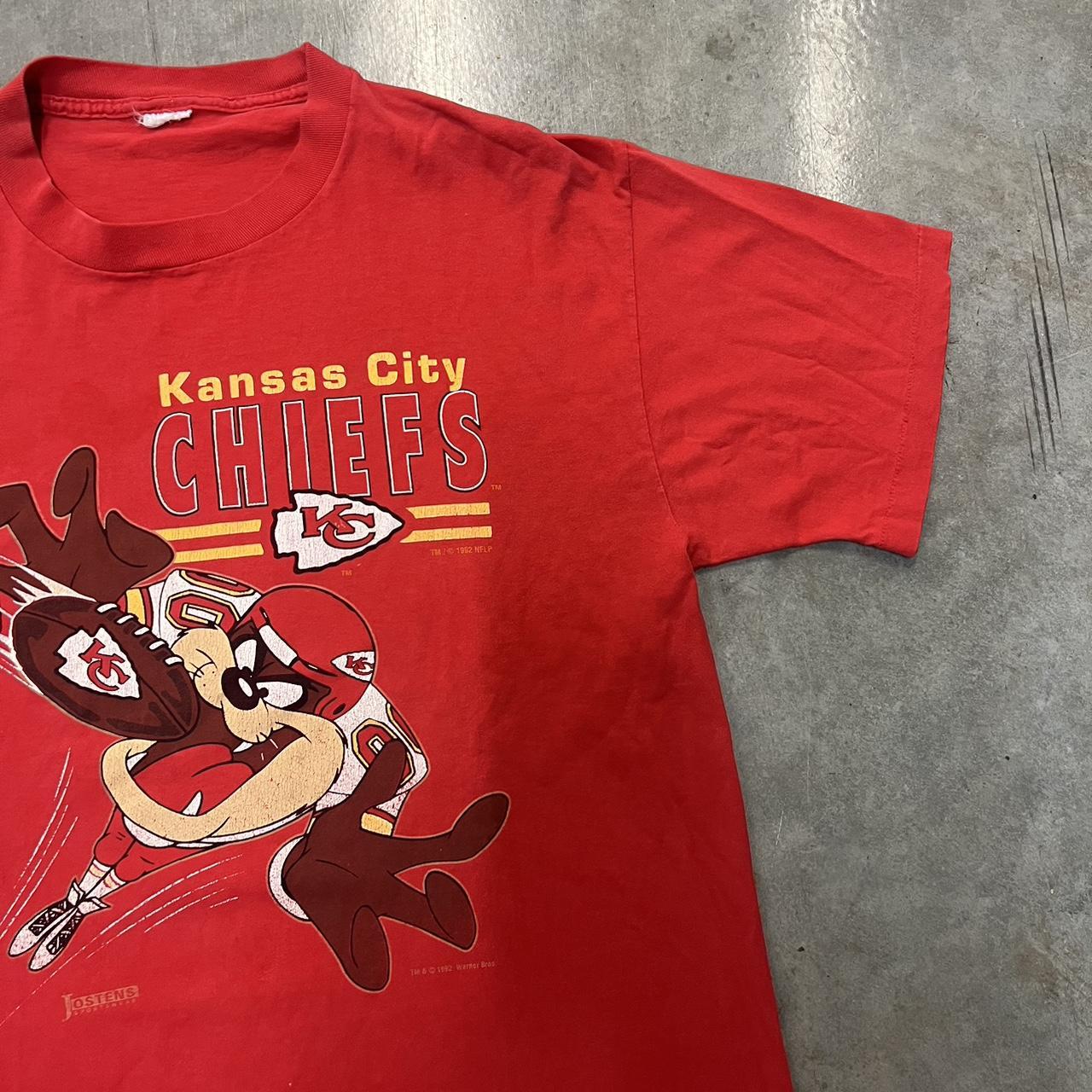 Vintage Jostens Kansas City Chiefs NFL Red Short Sleeve T-Shirt