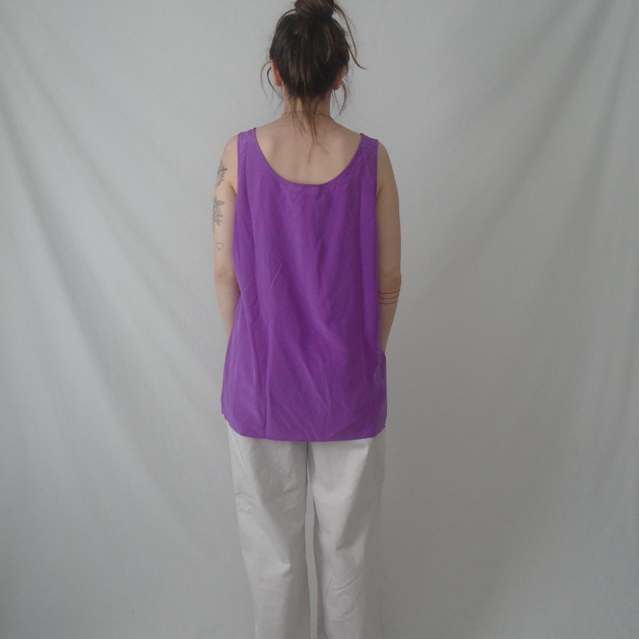 Alfred Sung Women's Purple and Pink Vest (5)