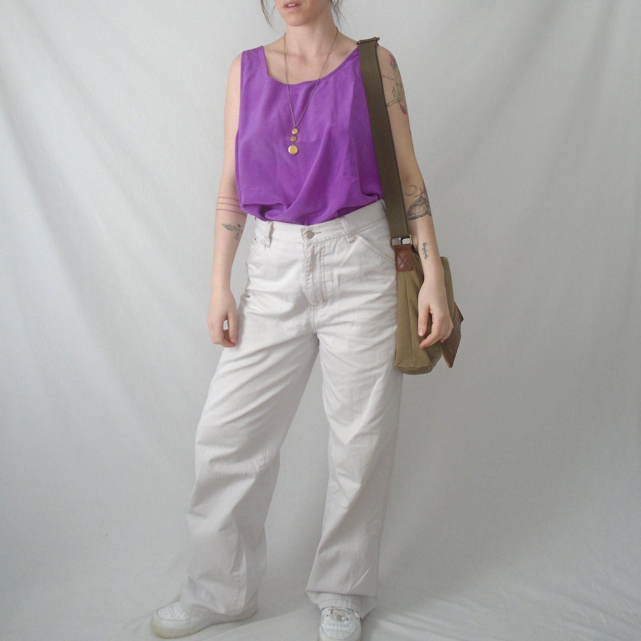 Alfred Sung Women's Purple and Pink Vest (3)