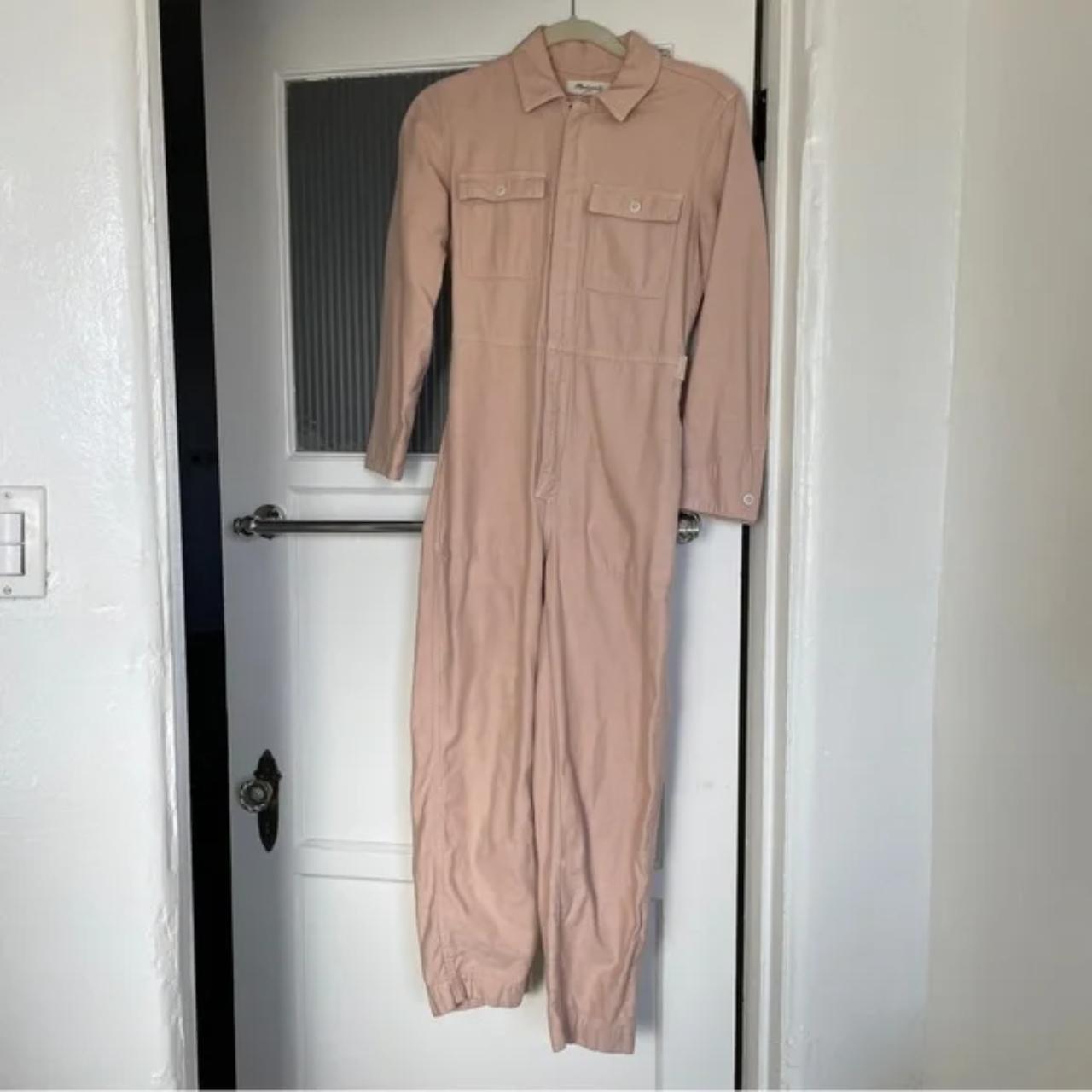 MADEWELL blush pink coverall jumpsuit long... Depop
