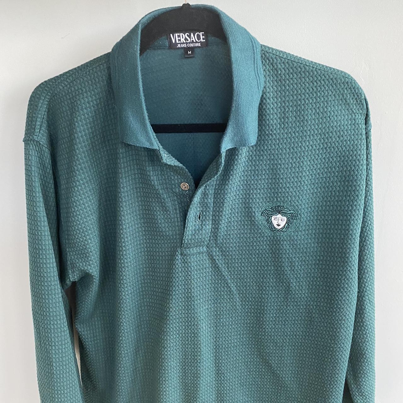 Gianni Versace Long sleeve polo shirt Fits as