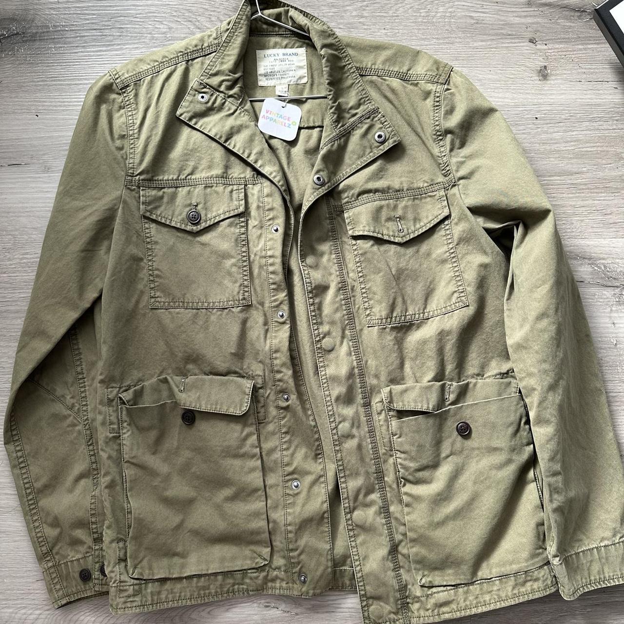 Vintage lucky brand jacket Army green #cargo #jacket - Depop