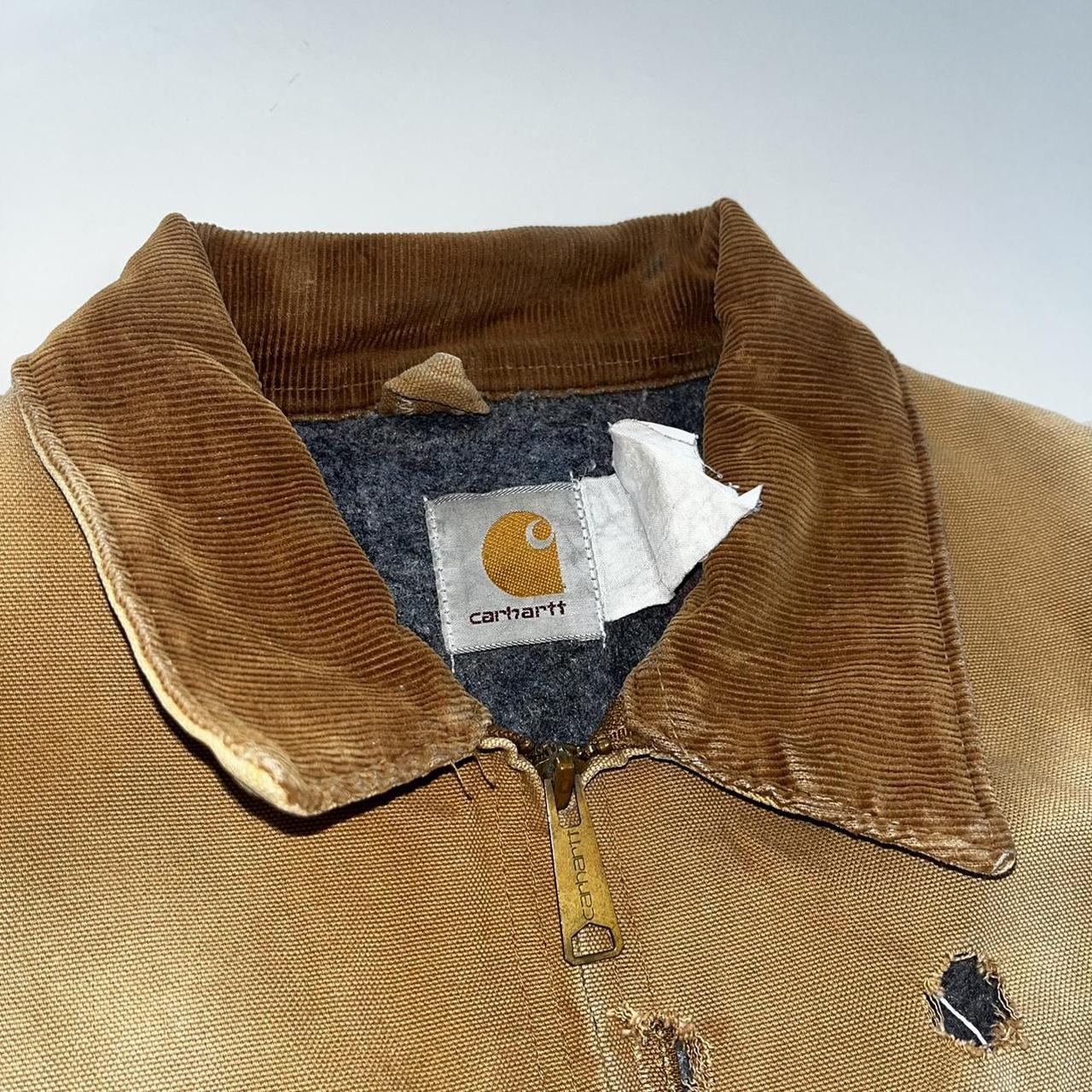 Vintage 80s Carhartt Blanket Lined Detroit Jacket... - Depop