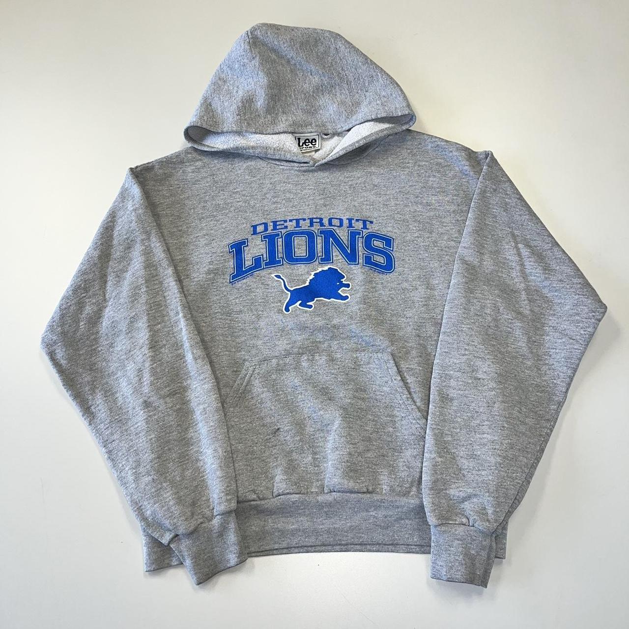 Vintage Detroit Lions NFL Hoodies Sweater Small Y2K Detroit 