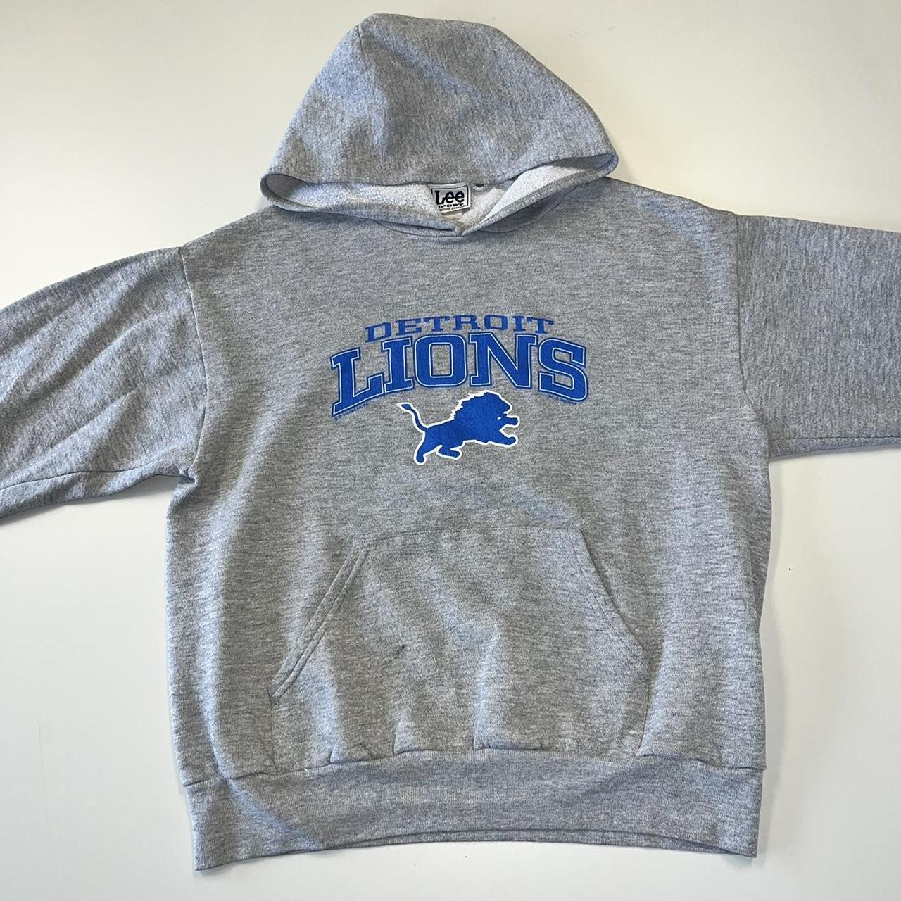 Vintage Detroit Lions NFL Hoodies Sweater Small Y2K Detroit 