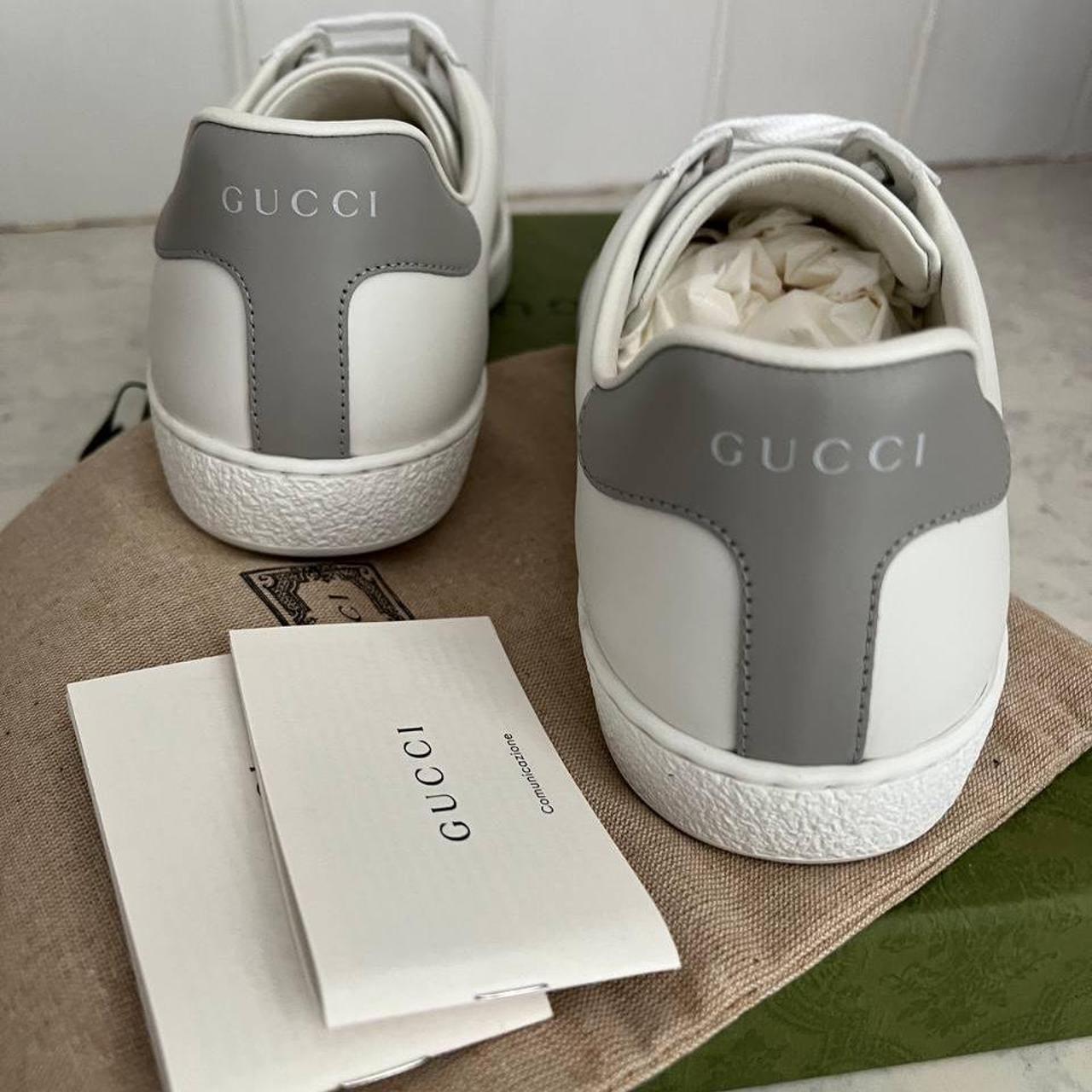 mens gucci white trainers