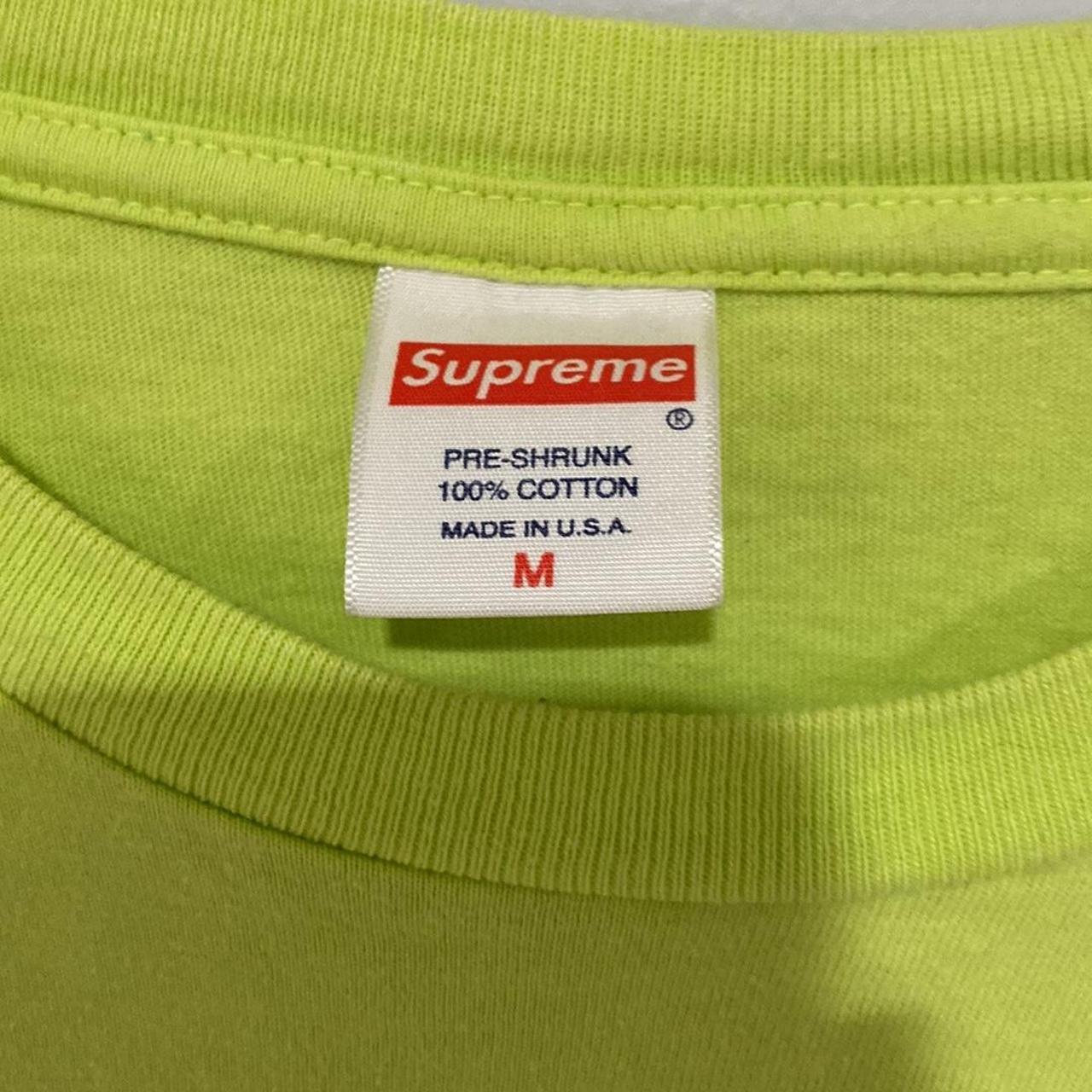 Supreme logo stripe long sleeve Hunter green thick - Depop