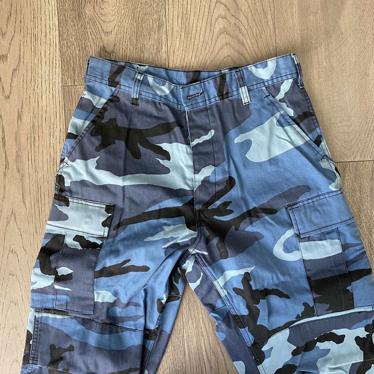 Zumiez Blue Rothco Camo Pants Worn twice camo. Depop