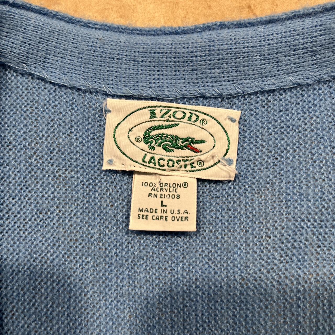 Lacoste Men's Blue Cardigan Depop