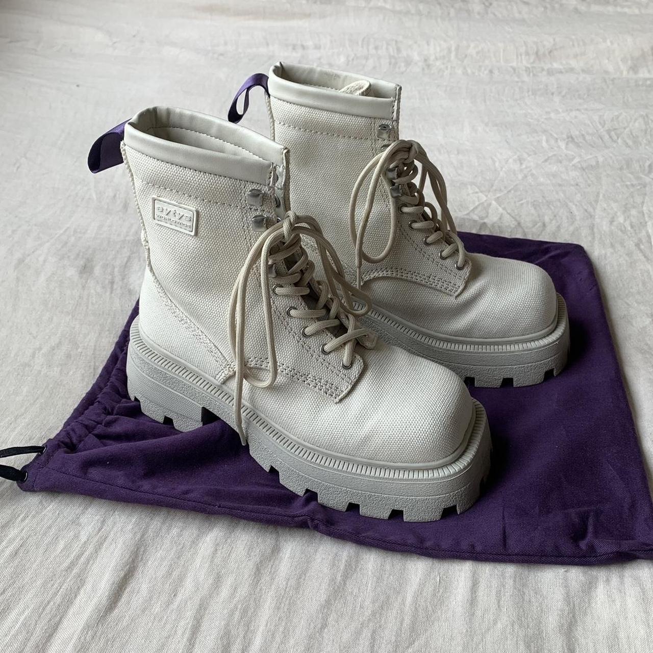 🔥 sick 🔥 Eytys Michigan Boots in off white canvas. - Depop