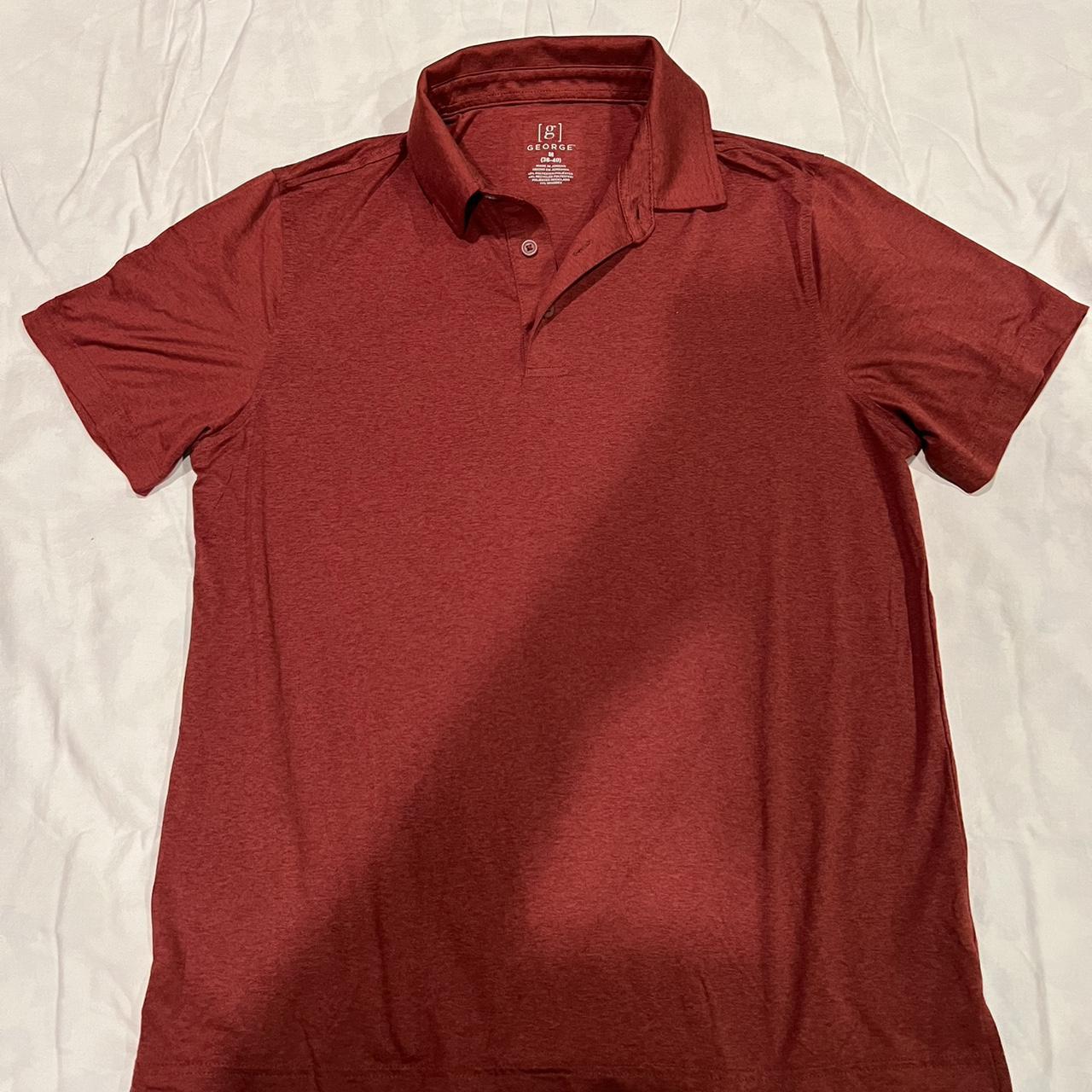 George men’s golf polo, short sleeve. Burnt orange,... - Depop