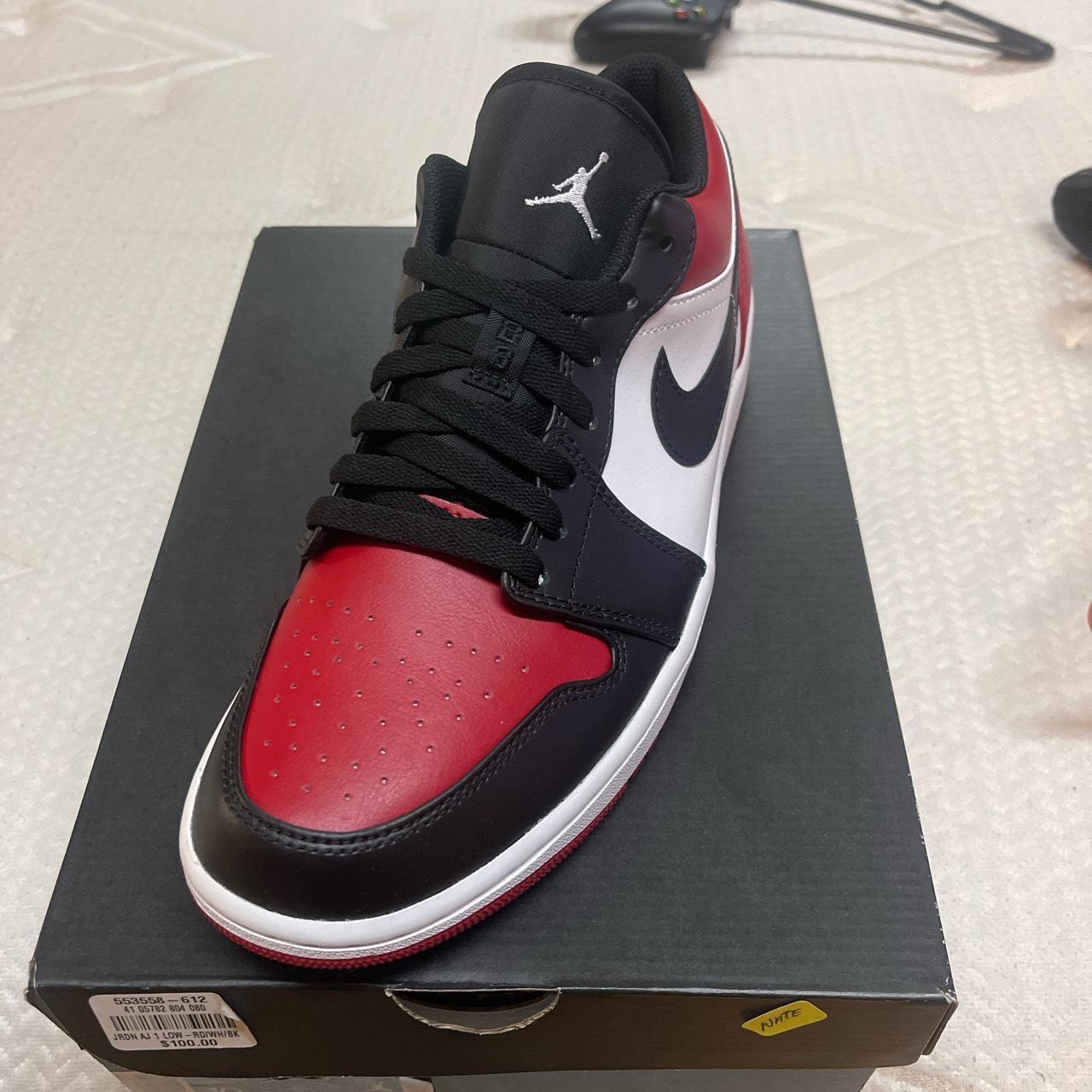 Jordan 1 low “bred toe” DS 553558-612 Size 10, | Depop Jordan 1 low “bred toe” DS 553558-612 Size 10, | Depop